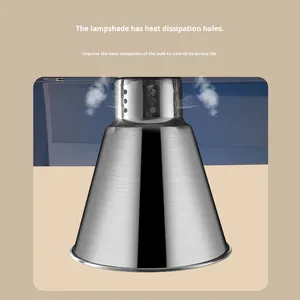 Restauration commerciale acier inoxydable argent <span class=keywords><strong>chauffe</strong></span>-aliments lampe simple/Double tête <span class=keywords><strong>Pizza</strong></span> BBQ chauffage électrique 220V 2.2kW - Product Image 5
