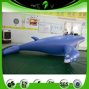 Khuyến mãi ngoài trời <span class=keywords><strong>Inflatable</strong></span> khổng lồ màu xanh cá voi HongYi <span class=keywords><strong>Inflatable</strong></span> động vật biển phim hoạt hình cá mập mô hình cho doanh số bán hàng - Product Image 2