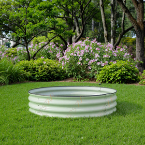 Bordure de jardin surélevée en acier galvanisé Topstar, directement de l'usine |   Grand bac de plantation extérieur pour pépinière - Product Image 5