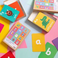 Cartes en papier personnalisées OEM pour l'image des animaux, pour la collection et l'apprentissage, avec impression offset couleur intégrale