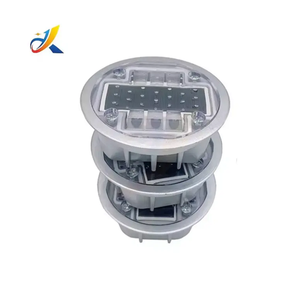 Распродажа, желтые светоотражающие дорожные шпильки с кошачьим глазом, Светодиодные высокие видимые дорожные маркеры на солнечной батарее - Product Image 1