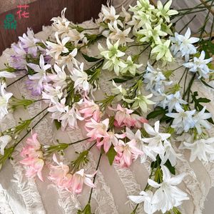 Fleurs artificielles en soie mélangée pour décoration de mariage, arche de banquet, orchidée à 7 têtes, magnolia, campanule - Product Image 1