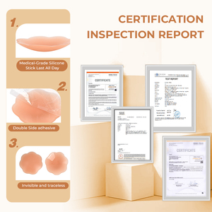 Couverture de mamelon Invisible respirant <span class=keywords><strong>sans</strong></span> couture couverture de <span class=keywords><strong>sein</strong></span> sous-vêtements accessoires Silicone mamelon Pasties Silicone mamelon couverture - Product Image 6