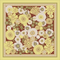 Mahjong Américain Patriotique Vintage, 166 Tuiles en Acrylique avec Tapis de Jeu Imprimé Marguerite Jaune Rétro, Cadeau