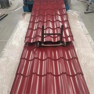 28 מד ירוק גלי גיליון גיליון קירוי מתכת לחמניות גלי לוח בשימוש בית בנייה pgl pgi סין - Product Image 4