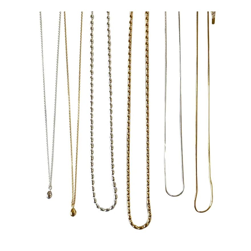 Jewelry accessories necklaces unique necklace for women silver 925 gold bracelet