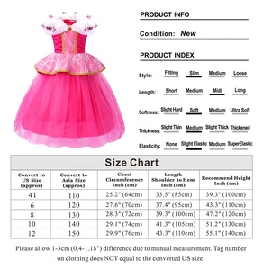 Déguisements Costumes filles conte <span class=keywords><strong>de</strong></span> fées princesse emmêlé raiponce aurore enfant Costumes enfants 1pc/opp sac 0.4KG - Product Image 6