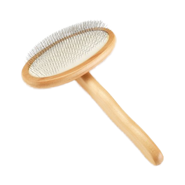 Wholesale Custom Logo Wood Stainless Steel Needle Pin Airbag for Dogs and Cats Pet Grooming Brush