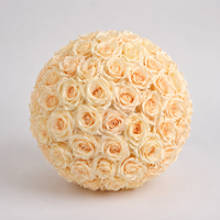 Boule de fleurs artificielles en rose pour centre de table de mariage, toile de fond d'événement, décoration d'allée, couleurs personnalisées, vente en gros