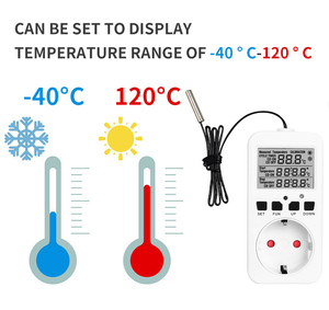Kỹ thuật số điều khiển nhiệt độ ổ cắm nhiệt EU cắm với bộ đếm thời gian chuyển đổi sưởi ấm làm mát cho tủ lạnh nuôi trồng thủy sản - Product Image 5