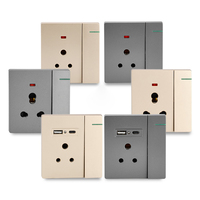 Interrupteurs et prises électriques intelligents 250V sans cadre, design bouton, couleur personnalisée, pour maison connectée – Approvisionnement direct usine