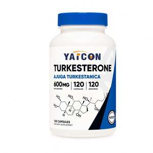 Capsules OEM pour adultes Turkesteron Gecomplexeerde 500 mg d'extrait de Turkesteron avec hydroxypropyl cyclodextrine 60 gélules - Product Image 1
