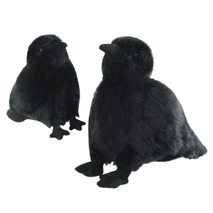 Peluche Realistico di Corvo Nero, Morbido Giocattolo a Forma di Uccello per Regalo di Compleanno - Product Image 1