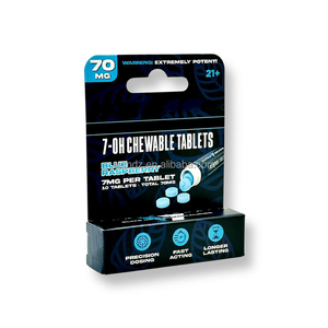 Cao cấp tùy chỉnh 7-Oh nhai máy tính bảng bao bì UV mờ véc ni cán móc áo hộp hiển thị cho thuốc - Product Image 2