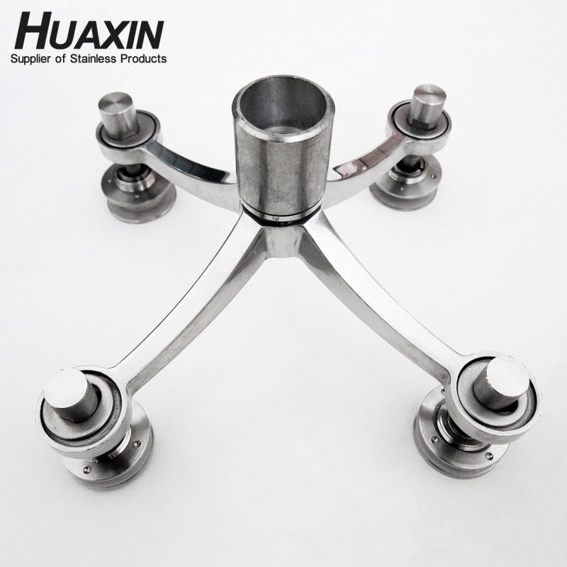 Высокое количество, нержавеющая сталь 304, стеклянная занавеска, Настенная паук, фитинги, 4 руки 200 мм для стекла 12 мм