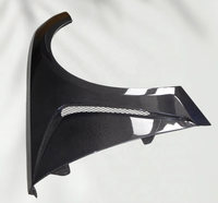 Ailes de voiture en fibre de carbone véritable style AT, compatibles avec Audi A4 B9.5 2020-2024, pièces aérodynamiques pour voitures, accessoires automobiles