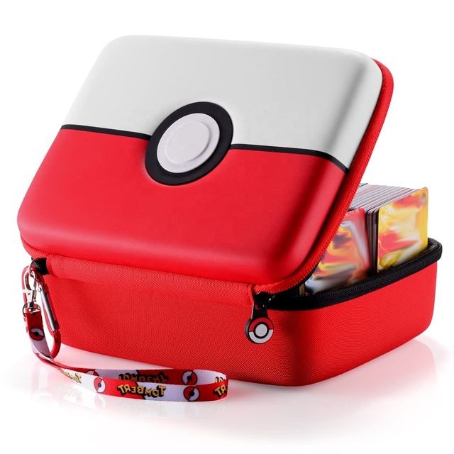Custom Carrying 800+ Eva Case for Poke Mon PTCG Trading Cards Game Cards Binder Holder Hard-Shell Storage Box Holds