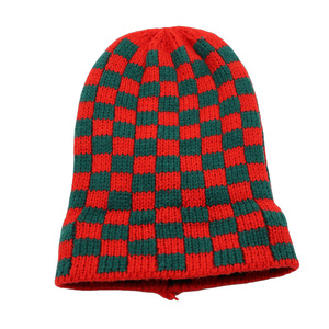 Gorro de Punto Térmico a Cuadros Versátil de Moda Personalizado HKZB, Gorro de Lana Unisex con Orejeras para Invierno, Protección contra el Frío 3D - Product Image 2