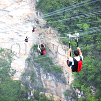 Équipement de kit de tyrolienne Extreme Park personnalisé pour l'extérieur