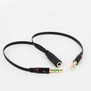 Cantell 3.5Mm Splitter Audio Kabel Met Microfoon Voor Computer 3.5Mm Vrouwelijke Naar Dubbele 3.5Mm Mannelijke Aux Kabel