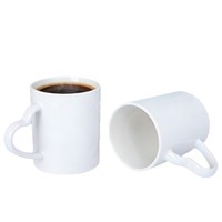 Mug à café en céramique changeant de couleur avec poignée en forme de cœur, cuillère intégrée, motif dessin animé, cadeau de bureau