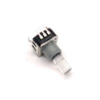 Encodeur incrémental rotatif à poussoir Terwin 12 mm avec éclairage RGB, 24 impulsions, 24 positions et interrupteur LED