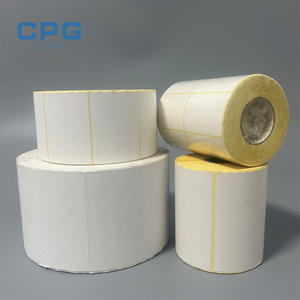 Étiquette thermique directe vierge personnalisée en usine, qualité supérieure, 40x30mm (1.6x1.2 pouces), pour factures, ordres de travail et codes-barres - Product Image 1