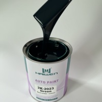 Haiwen Peinture chromée pour voiture 2K vert OEM Master Tinter acrylique Laques pour automobile Revêtement liquide en aérosol Revêtement plastique