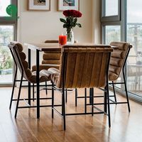 Moontree Tabouret de comptoir de campagne française Tabouret boucle crème Chaise Baric Salle à manger Comptoir de cuisine Tabouret de bar haut pour restaurant