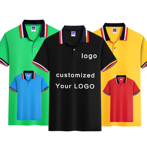<span class=keywords><strong>Polo</strong></span> avec logo personnalisé simple pour hommes, vente en gros de haute qualité, jersey, tissu décontracté, golf, impression, broderie, estampage à chaud, sty uni - Product Image 1