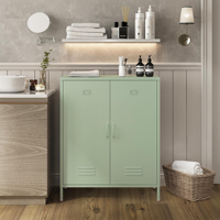 Armoire de rangement métallique extensible moderne, armoire à 2 portes, buffet, console pour la maison, le bureau ou l'hôtel