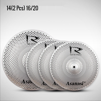China Percussion Instruments Wholesale Silent Cymbals Set Hi Hat Professional Low Volume Cymbals