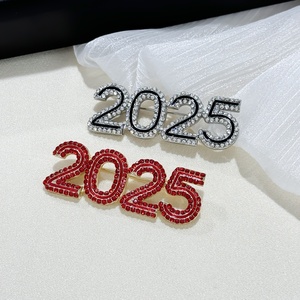 Broche en strass en alliage de Zinc pour femmes broche de déclaration en cristal étincelant accessoire de mode broche en diamant pour femmes - Product Image 5