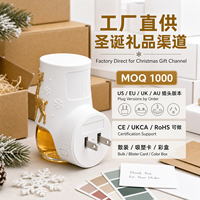 Diffuseur d'arômes de Noël Flocon de Neige Cerf 21ml, Machine à Parfum Sans Eau à Brancher pour la Maison, Cadeau, Vente en Gros