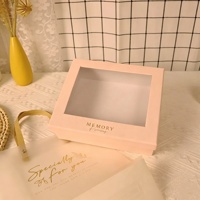 Boîte cadeau mate en matériaux recyclés style Ins avec ruban et nœud, vide, pour anniversaires, mariages et fêtes, personnalisable