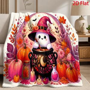 Manta de Franela con Pompones, Manta para Siesta, Súper Suave, Lavable a Máquina, para el Invierno, con Estampado Personalizado, OEM, ODM - Product Image 4