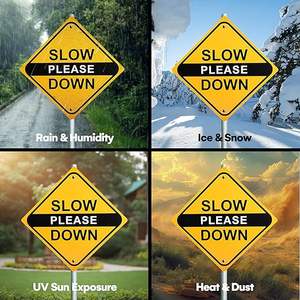 Segnale di sicurezza stradale segnaletica stradale in alluminio PVC riflettente Design personalizzato - Product Image 5