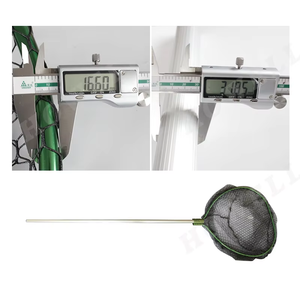 HOWELL Large 2.5m PVC Coated Landing <strong>Net</strong> 80*77cm <strong>Extendable</strong> Aluminum Hand Fishing <strong>Nets</strong> Durable Plastic Mesh OEM Available - Product Image 3