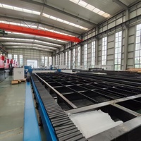 Machine de découpe laser à fibre sur rail au sol de 20 kW grand format, forte pénétration du faisceau pour la fabrication d'alliages épais en ingénierie
