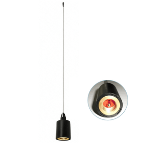 Antenne VHF 144 MHz, antenne radio mobile VHF en acier inoxydable noir, 136-174 MHz - Product Image 2
