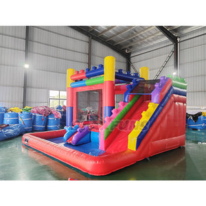 Alquiler de Castillo Inflable para Niños con Tobogán de Agua y Piscina, Casa de Brinco Inflable, Juegos Inflables para Exteriores - Product Image 2