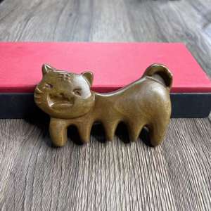 Peine de masaje con forma de tigre encantador de madera de nuevo estilo <span class=keywords><strong>2025</strong></span> para niños, peine de masaje de madera para uso doméstico para niños - Product Image 1