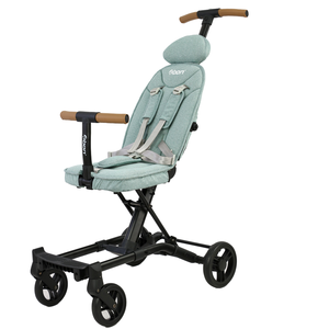 <span class=keywords><strong>Poussette</strong></span> bébé Abon BS1698 pliable 4-en-1 convertible, légère et idéale pour les voyages, avec cadre en alliage d'aluminium et design <span class=keywords><strong>Rider</strong></span> en tissu - Product Image 2