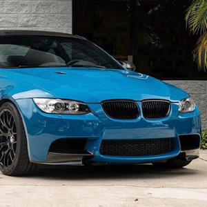 Front Lip For Bmw 3 Series E90 E91 E92 E93 M3 2006-2013 Piano Black Carbon Fiber Texture Abs Adhesive Installation - Product Image 2