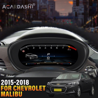 Tableau de bord LCD ACARDASH 12,3 pouces, compteur de vitesse numérique avec Carplay, odomètre pour Chevrolet Malibu XL 2015-2022
