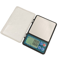 Balance de poche numérique électronique de haute précision en acier inoxydable 500g 0.01g pour bijoux, diamants et or