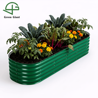 Bac à légumes surélevé modulaire en métal pour plantes à racines profondes, fleurs, pots de fleurs, bacs de jardin galvanisés