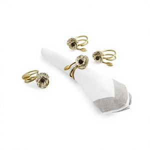 Ensemble de 4 anneaux à serviettes en aluminium de qualité supérieure, taille personnalisée, pour les meilleures ventes - Product Image 1