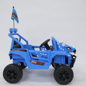 <span class=keywords><strong>Voiture</strong></span> à pédales pour enfants WEILAIXI en forme de dinosaure avec lumières LED et musique, <span class=keywords><strong>batterie</strong></span> 12V, deux moteurs, unisexe, pour les enfants de 2 à 13 ans - Product Image 2