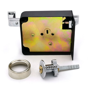 Doppio Bullone Cilindro In Ottone Impermeabile di Sicurezza Porta di Ferro Serratura Cerchio Cerradura De Sobreponer Chapa Perilla - Product Image 2
